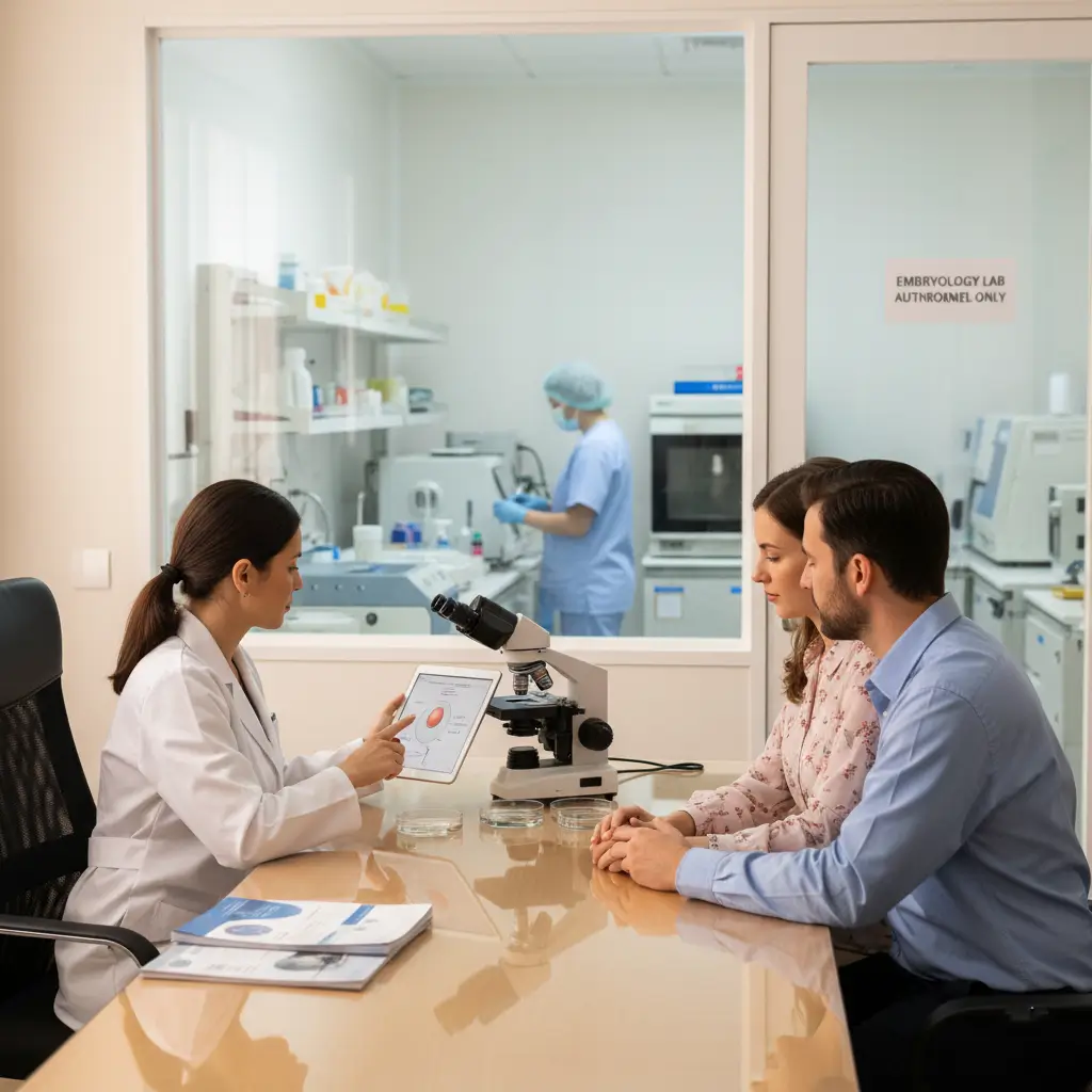 Fertility Clinic Sperm Washing and IVF Process